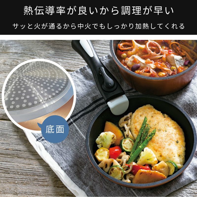 KUKUNA 脱着鍋8点セット ククナ ダイヤモンドコート着脱鍋8点セット《公式》ギフト