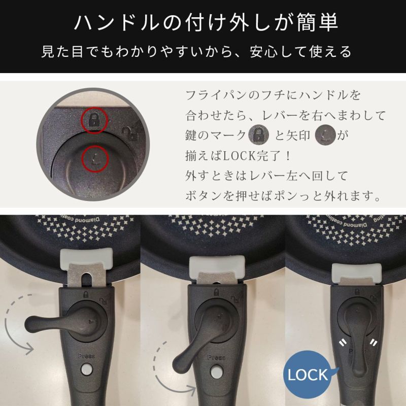KUKUNA 脱着鍋8点セット ククナ ダイヤモンドコート着脱鍋8点セット《公式》ギフト