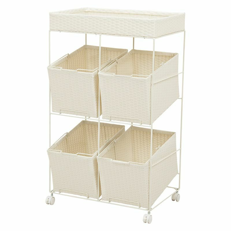 ランドリーラック ホワイトの説明画像1