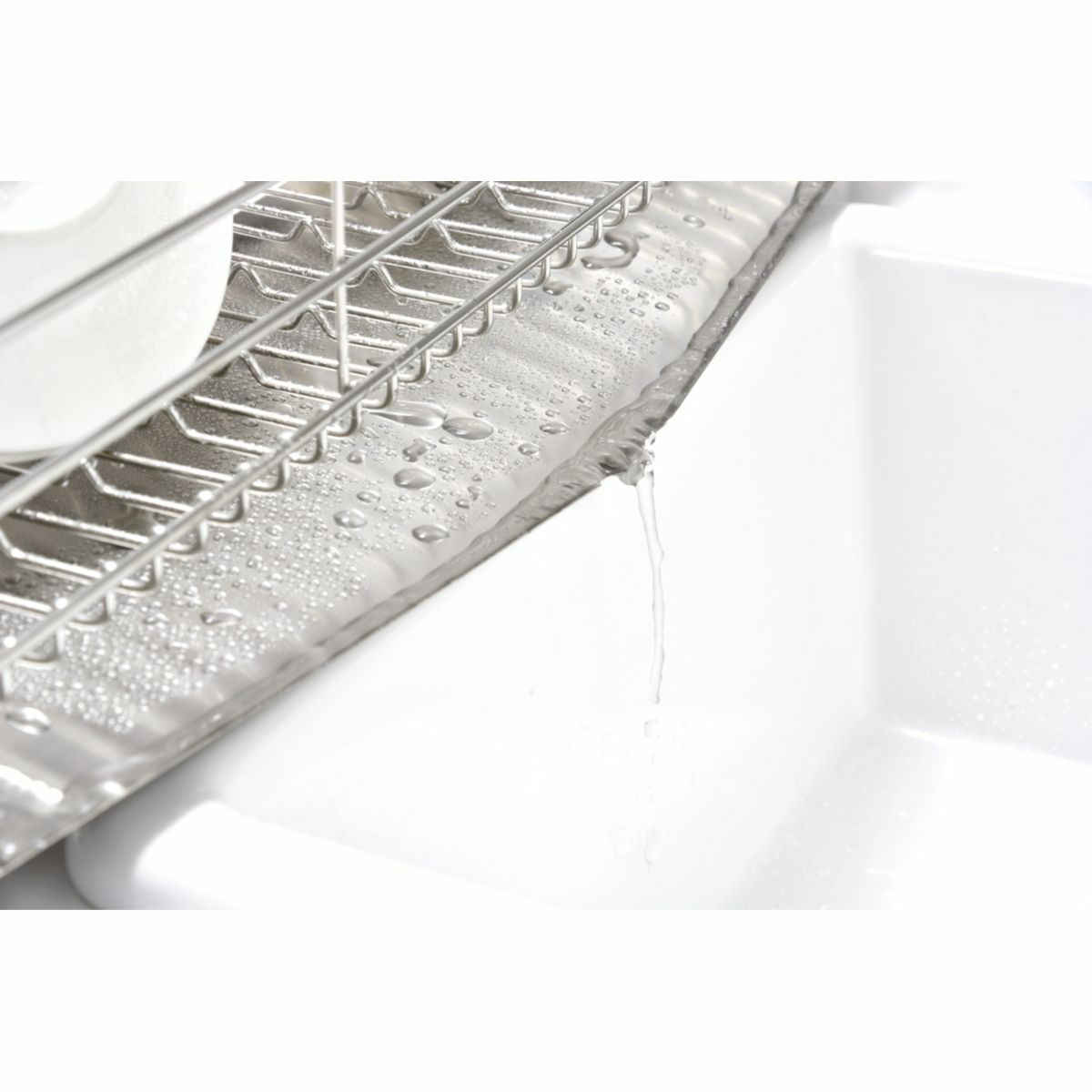 UtaU ウタウ 水切りラックショート ピュアホワイトの説明画像6