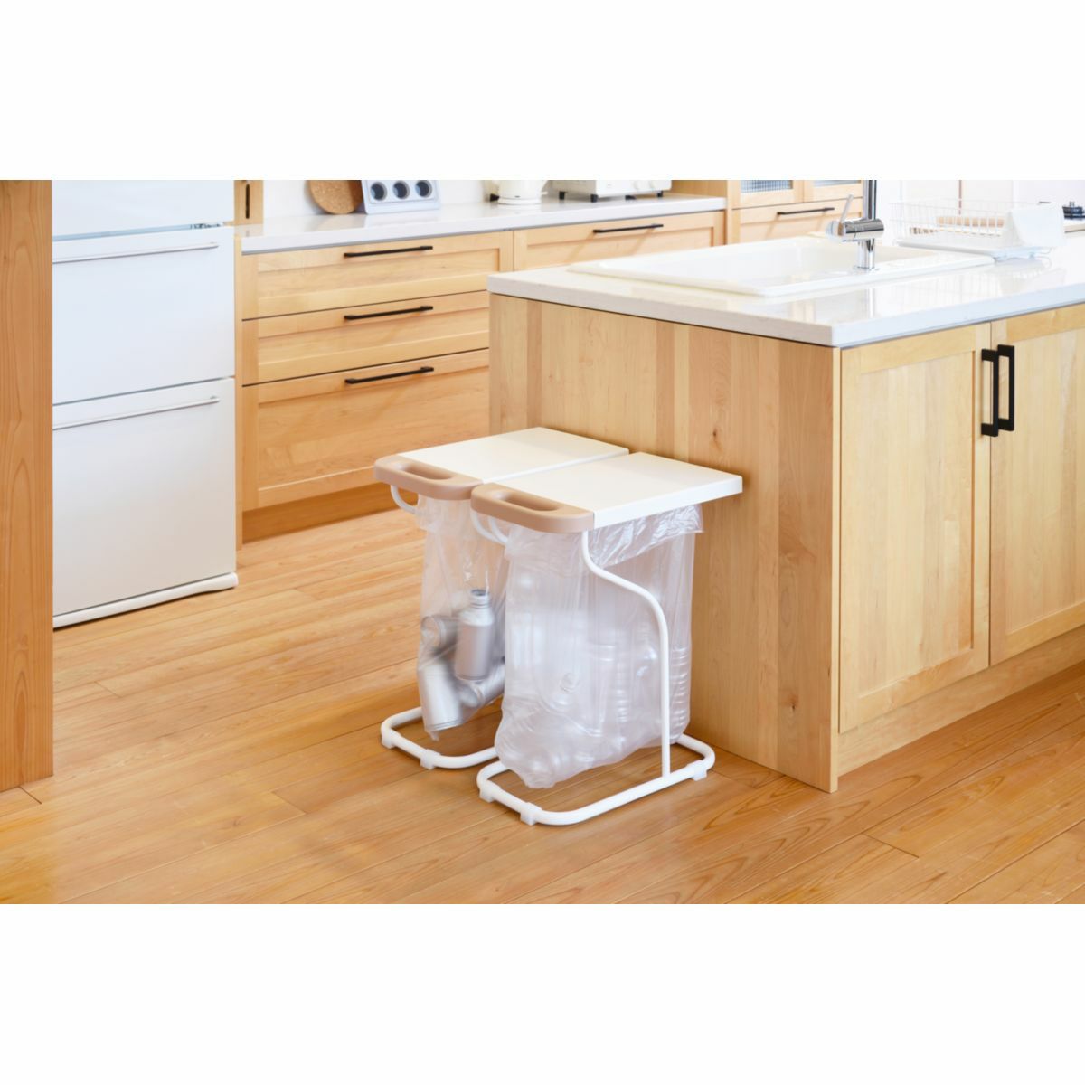 fillete フィレッテ リサイクルスタンド ホワイト×ピンクベージュの説明画像3