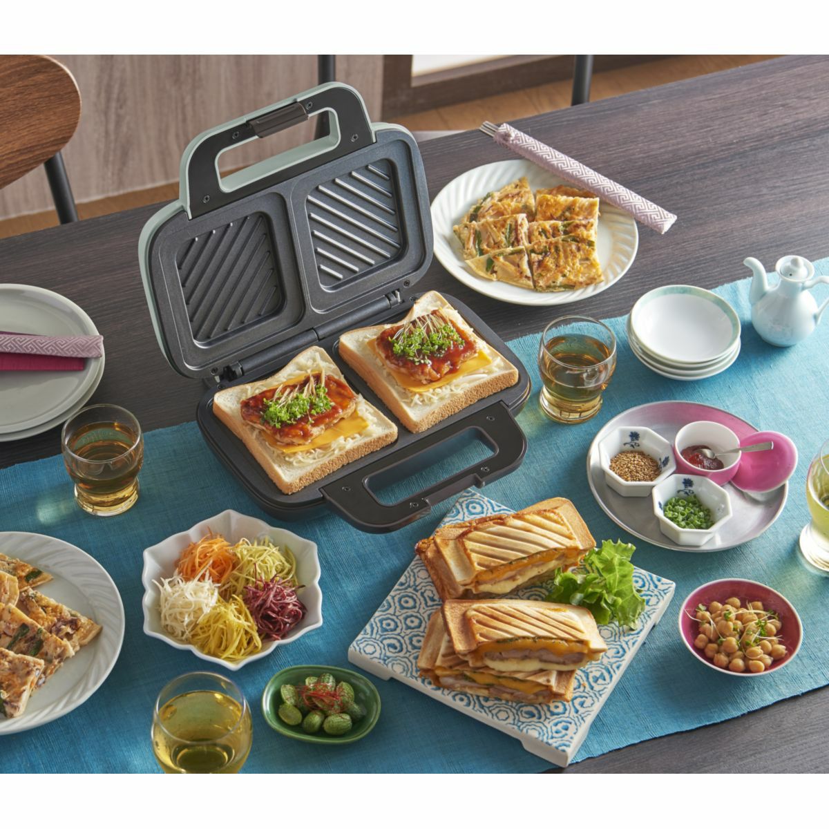 Toffy トフィー ホットサンドメー カーPALE AQUAの説明画像12