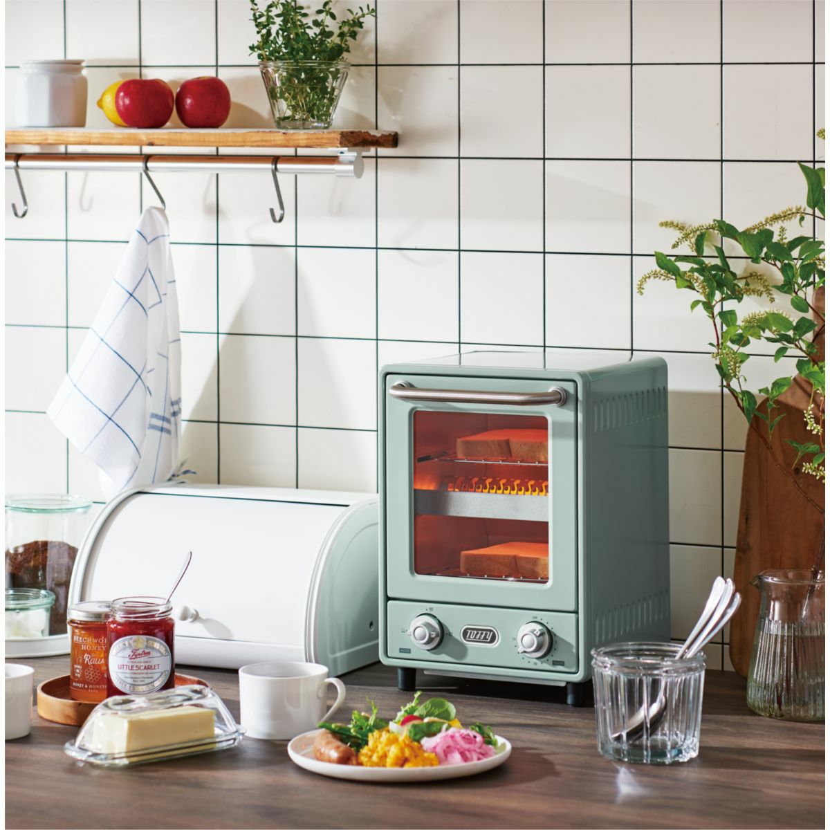 Toffy トフィー オーブントースター PALE AQUAの説明画像3