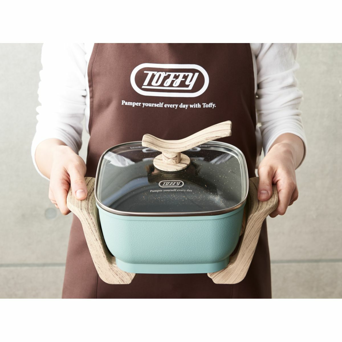 Toffy トフィー コンパクトマルチ電気鍋 ASH WHITEの説明画像3