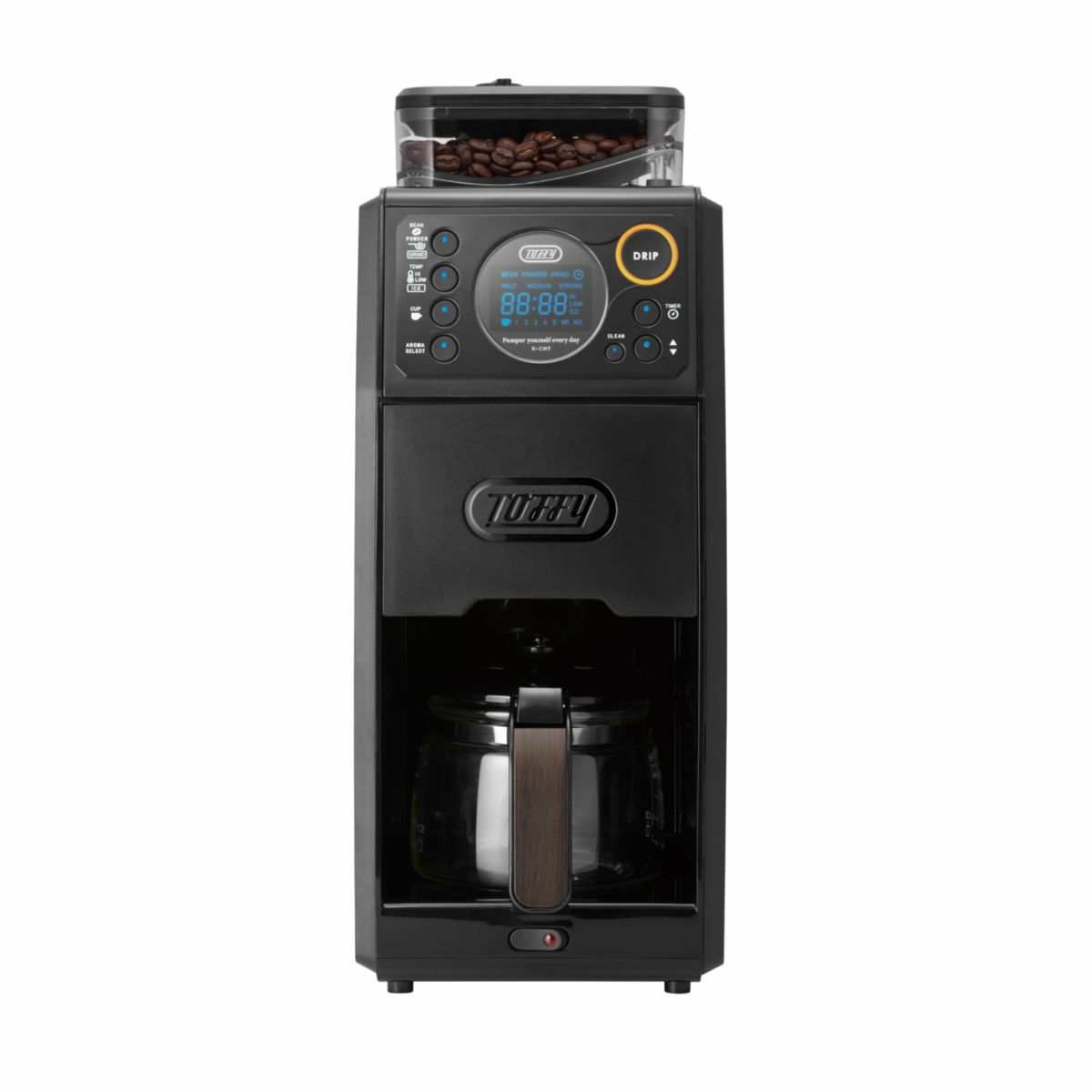 Toffy トフィー 全自動ミル付カスタムドリップコーヒーメーカーの説明画像4