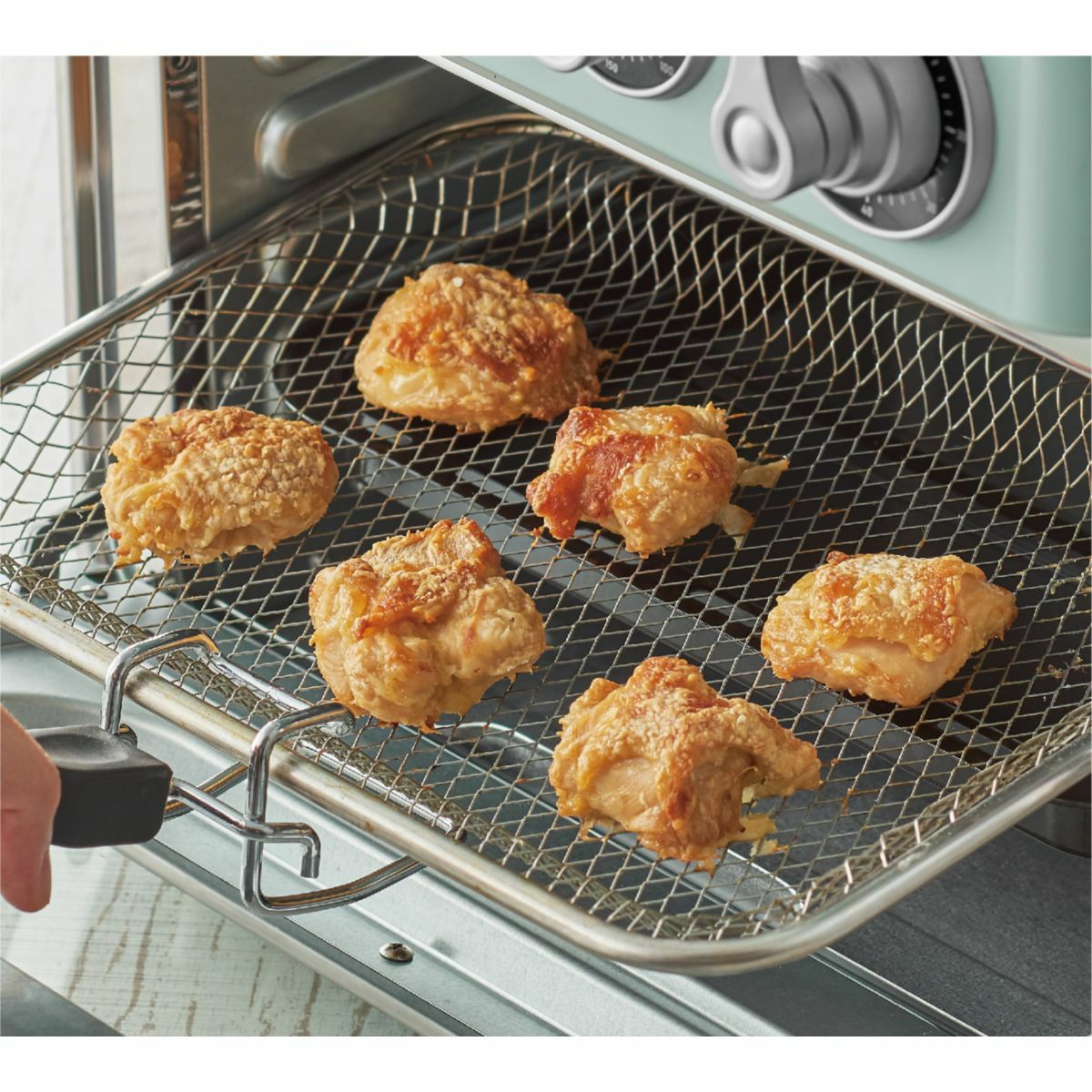 Toffy トフィー ノンフライオーブントースター PALE AQUAの説明画像7