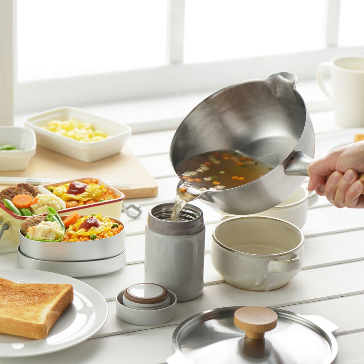 ヨシカワ aikata アイカタ 両口ステンレス 雪平鍋 18cmの説明画像2