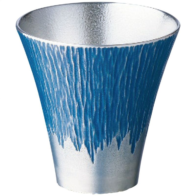 大阪錫器 錫製富士山タンブラー180ml(小) 青の説明画像1