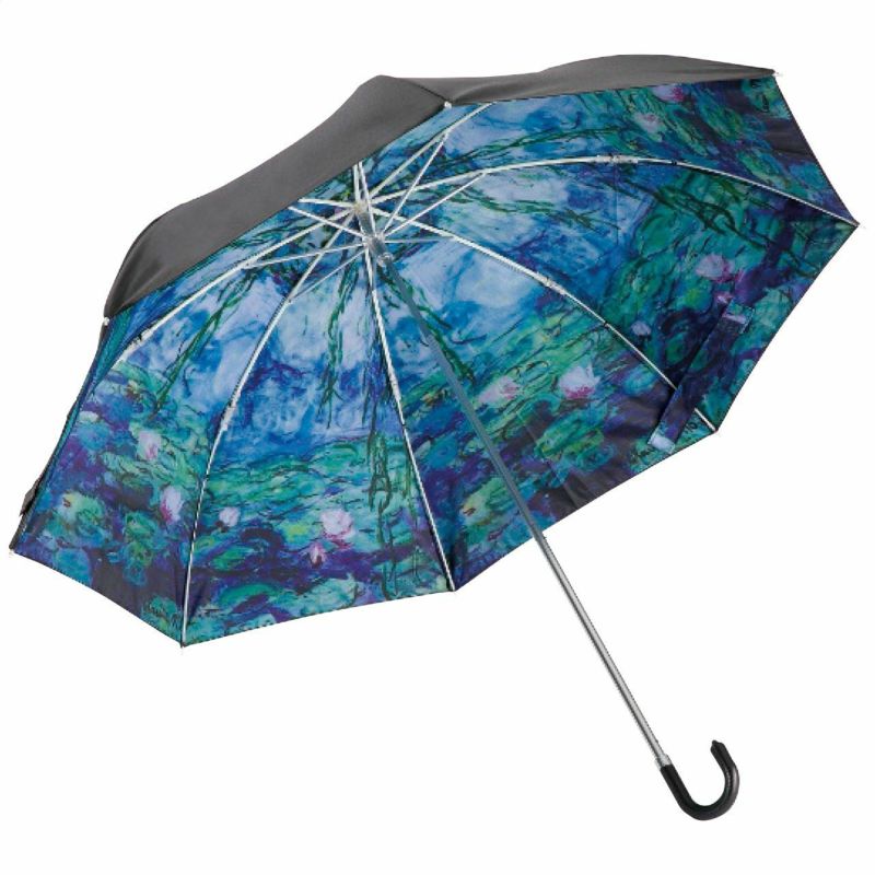 晴雨兼用名画折りたたみ傘 モネ睡蓮の説明画像1