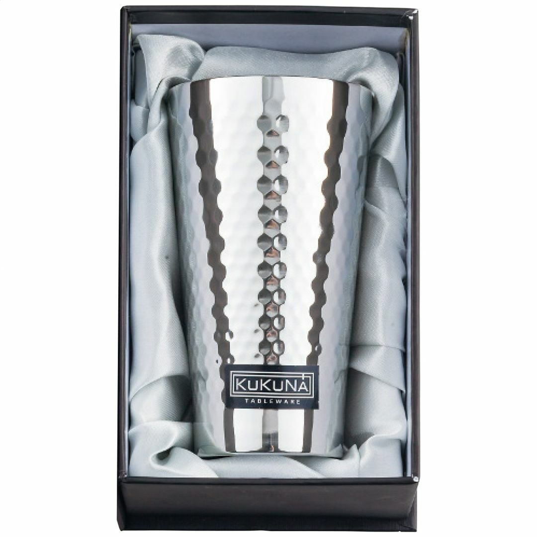 KUKUNA TABLEWARE ククナテーブルウェア ステンレスタンブラー350ml(ミラー､槌目仕上げ)の説明画像2