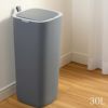 EKO PREMIUM モランディ プラスチックセンサービン （電池式自動開閉ゴミ箱） 30L グレーの説明画像1