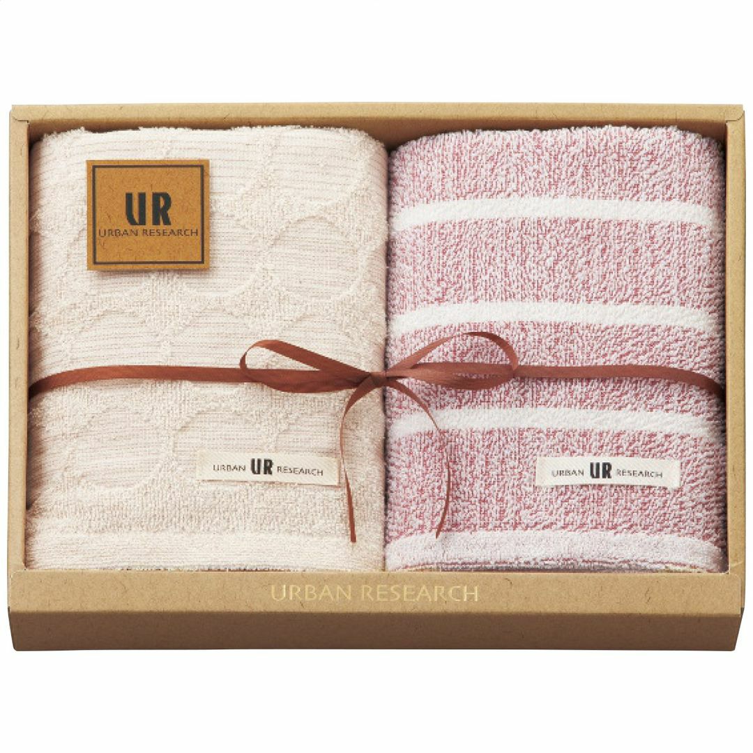 URBAN RESEARCH アーバンリサーチ フェイスタオル2枚セット レッドの説明画像2