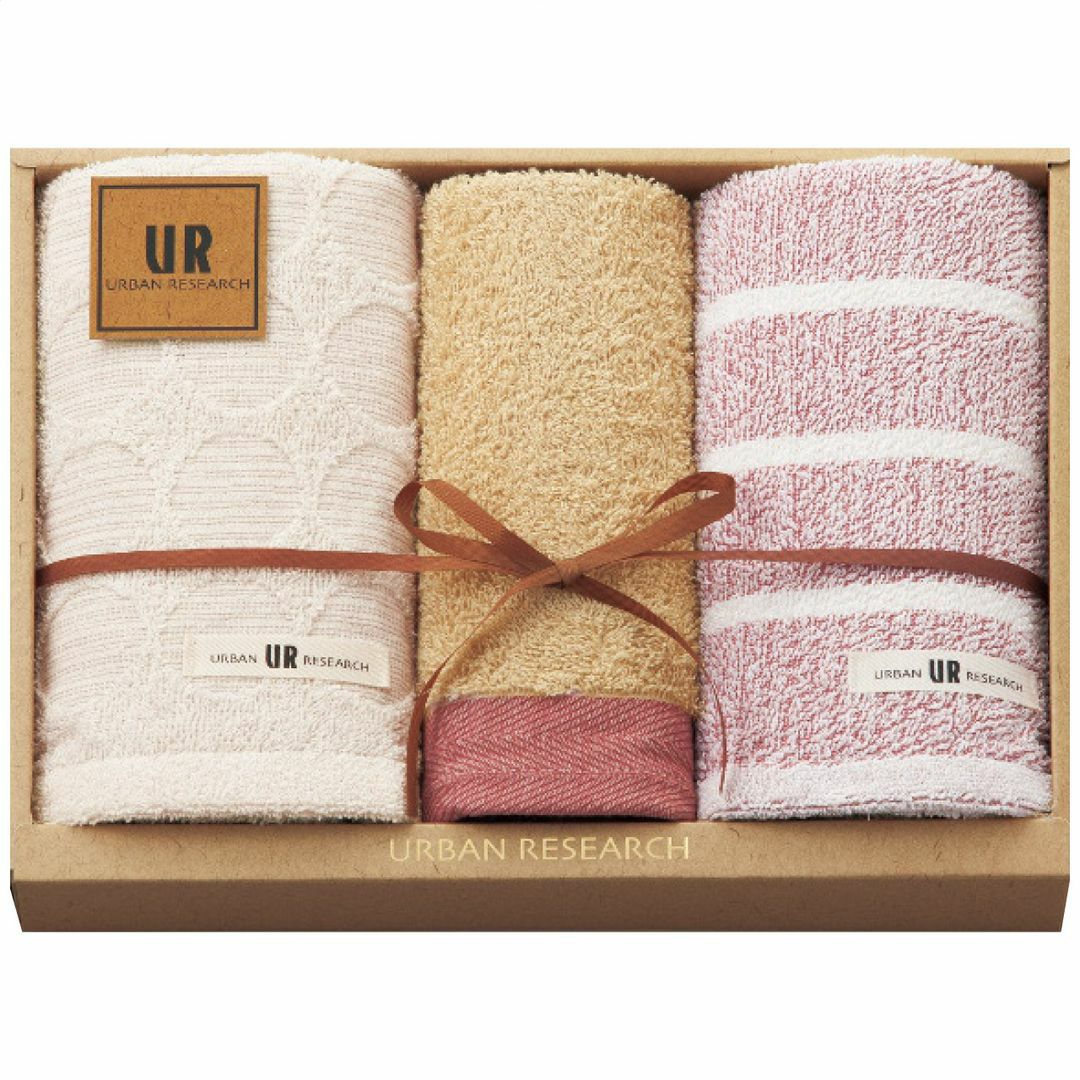 URBAN RESEARCH アーバンリサーチ フェイス・ウォッシュタオルセット レッドの説明画像2