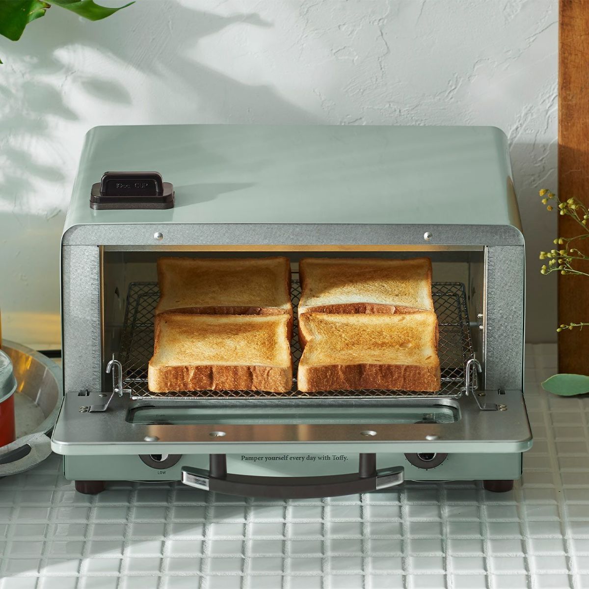 Toffy トフィー 遠赤スチームトースター PALE AQUAの説明画像7