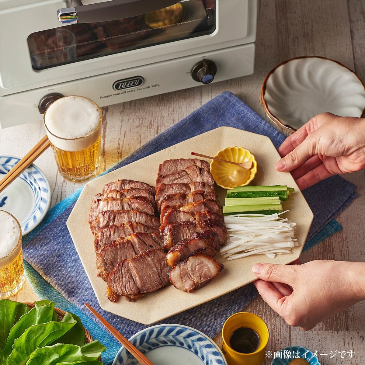 Toffy トフィー 遠赤スチームトースター ASH WHITEの説明画像19