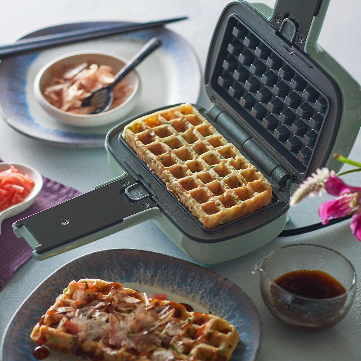 Toffy トフィー ハーフホットサンドメーカー（プレート交換タイプ） PALE AQUAの説明画像13