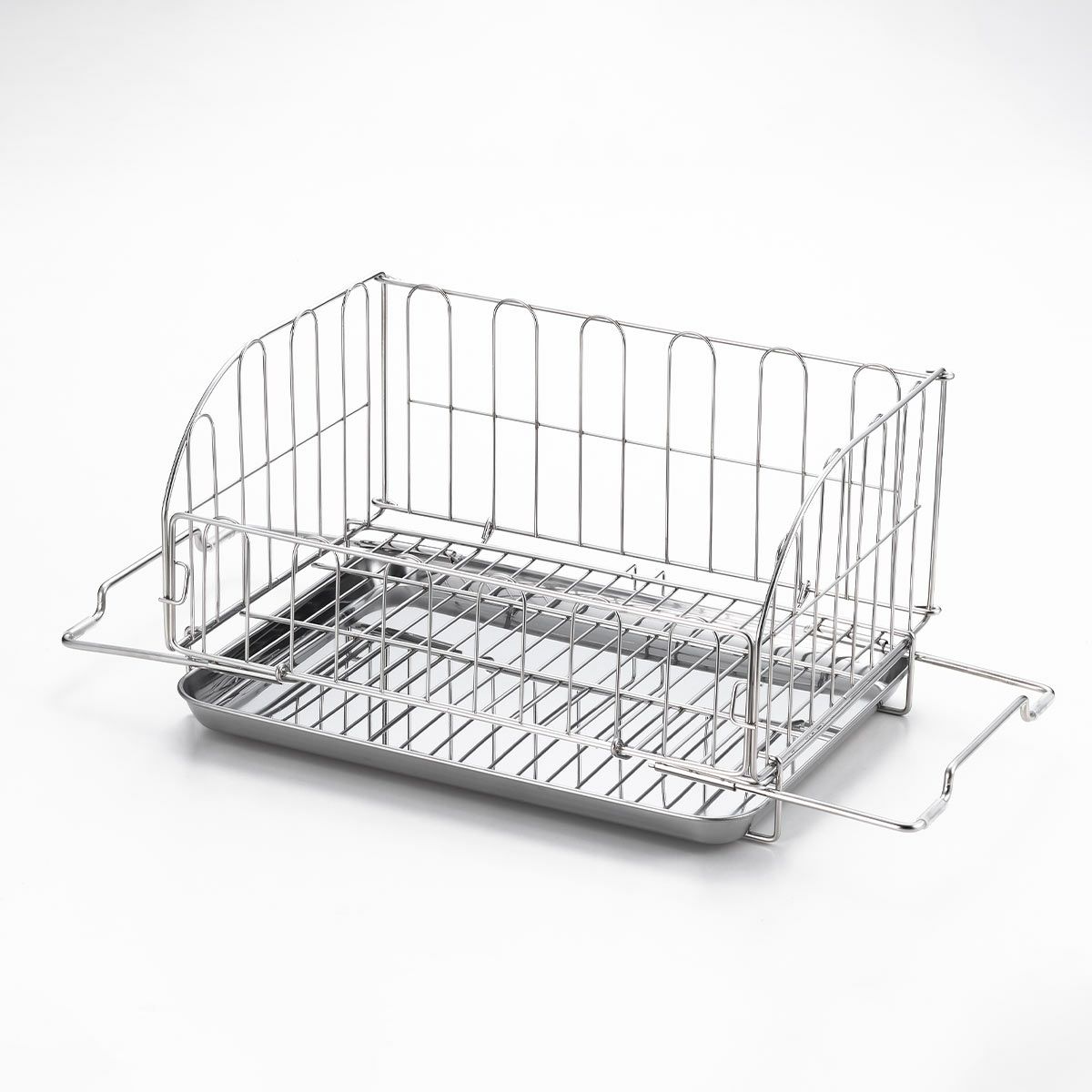 ヨシカワ スライド式折りたたみ水切りラックの説明画像1