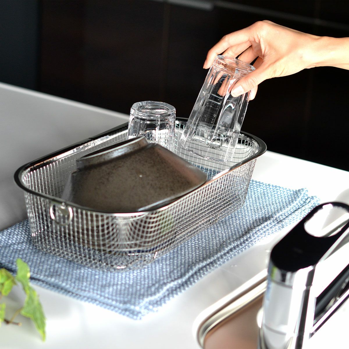 BWS SELECTION すっきり暮らす水切りかご 深型の説明画像2