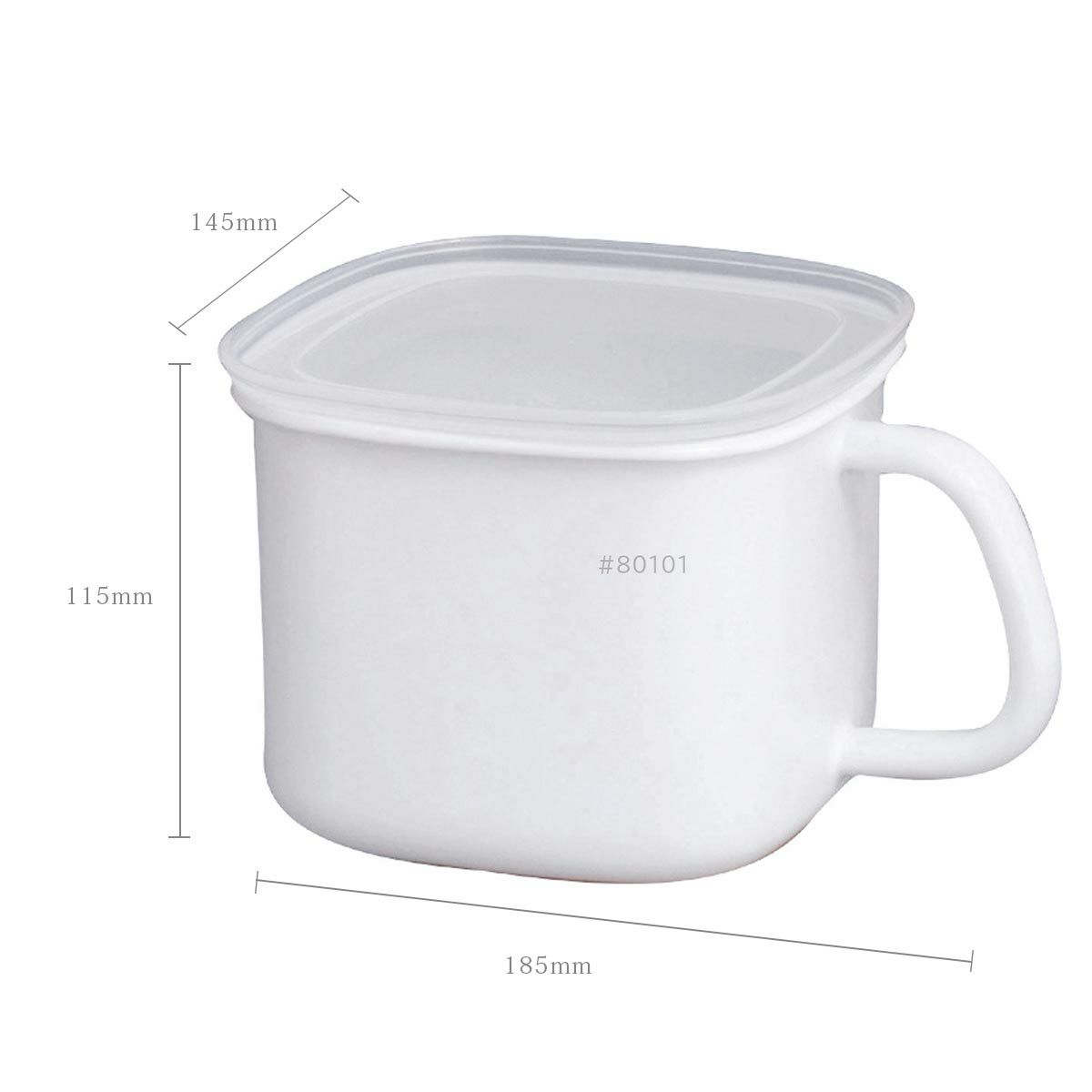 FUJIHORO 富士ホーロー 角型みそポットの説明画像5