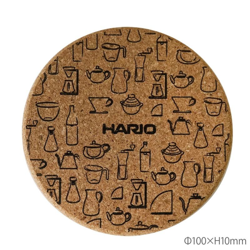 HARIO ハリオ コルクマット丸形φ100mm ×10個セットの説明画像1