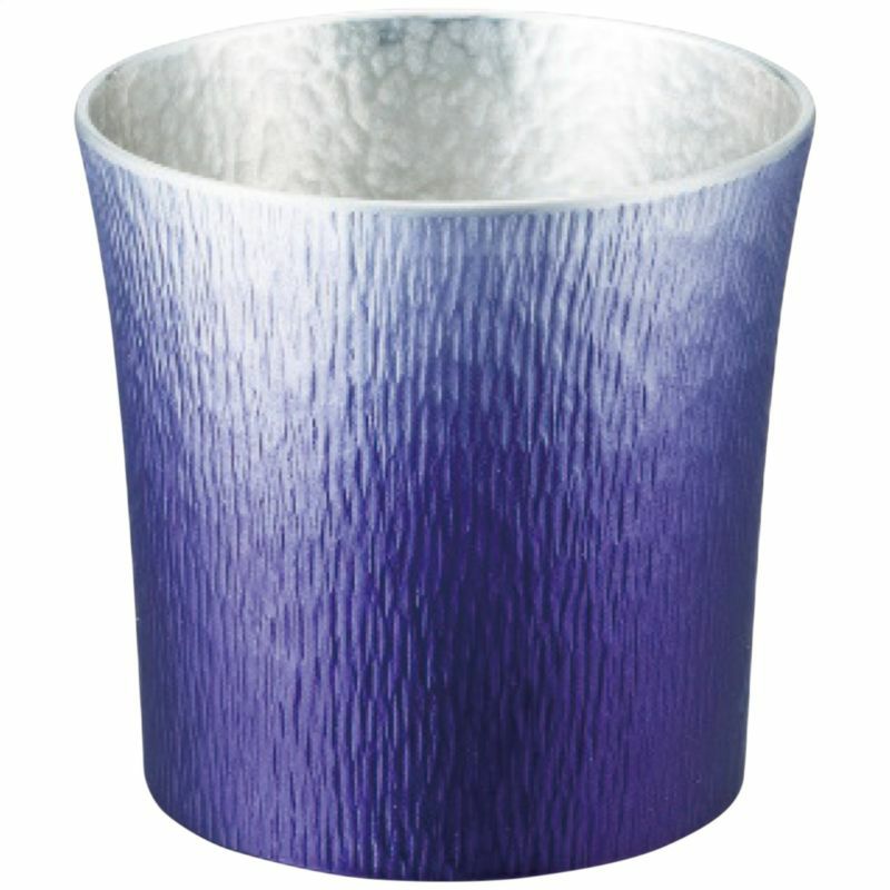 大阪錫器 錫製タンブラー310ml紫の説明画像1