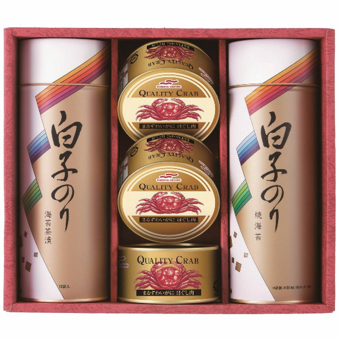 白子のり のり・かに缶詰合せの説明画像2