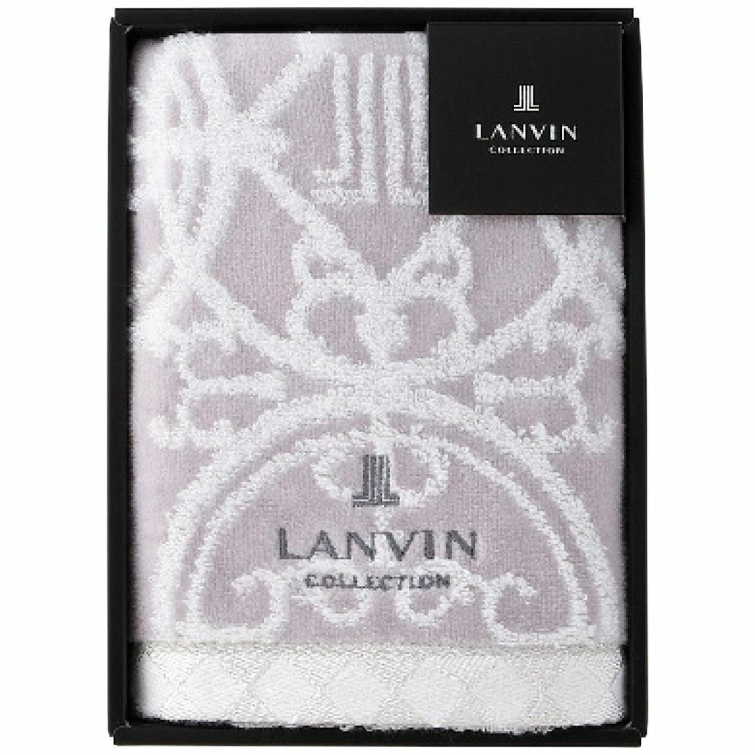 ランバンコレクション フェイスタオル グレーの説明画像2