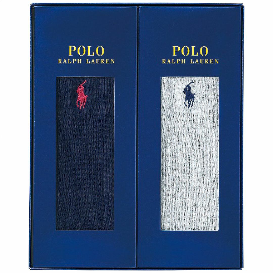 ポロラルフローレン カジュアルソックス2足セットの説明画像2