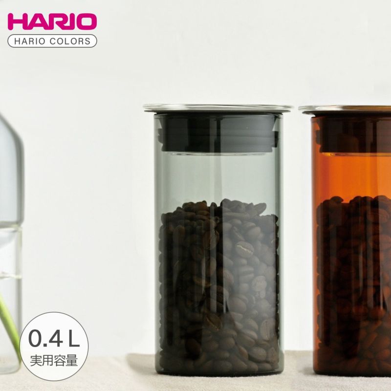 ハリオ/HARIO HARIO COLORS キャニスター 400ml グレーの説明画像1