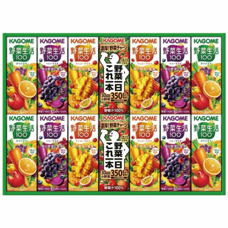 カゴメ 野菜飲料バラエティギフト(紙容器)の説明画像1