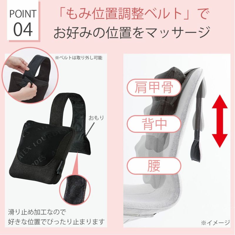 マッサージクッション ルルドXS 肩甲骨ケア｜セルフケアソルヴィータ